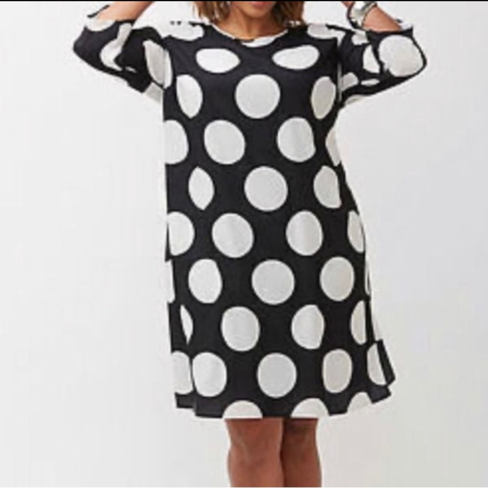 Lane Bryant dot print dress